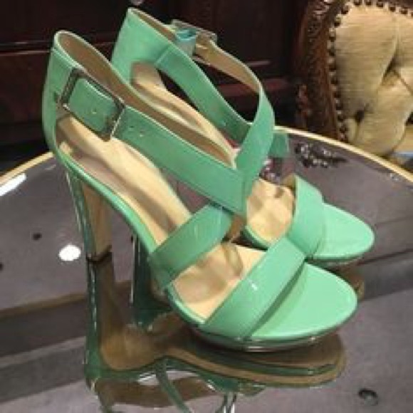 calvin klein green heels